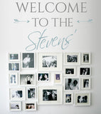 Welcome visitors, family and friends into your home with this beautiful vinyl wall decal sticker graphic 