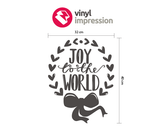 Joy to the World Christmas decoration wall sticker