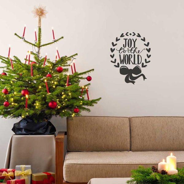 Joy to the World Christmas decoration wall sticker