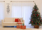 Mistletoe Christmas wall art sticker decoration for the festive holidays
