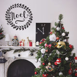 Noel typographic Christmas decoration wall stickers