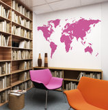 Brand Coloured Printed World Map